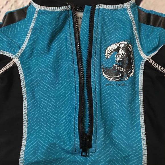 Baby boy one piece swimsuits and sun hat bundle 6m - Picture 4 of 16